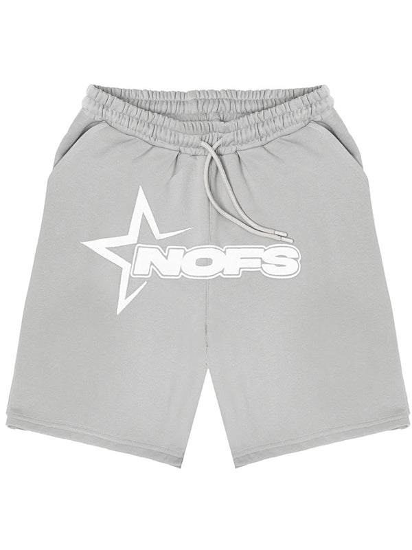 Men's Printed Sweatshirt Shorts