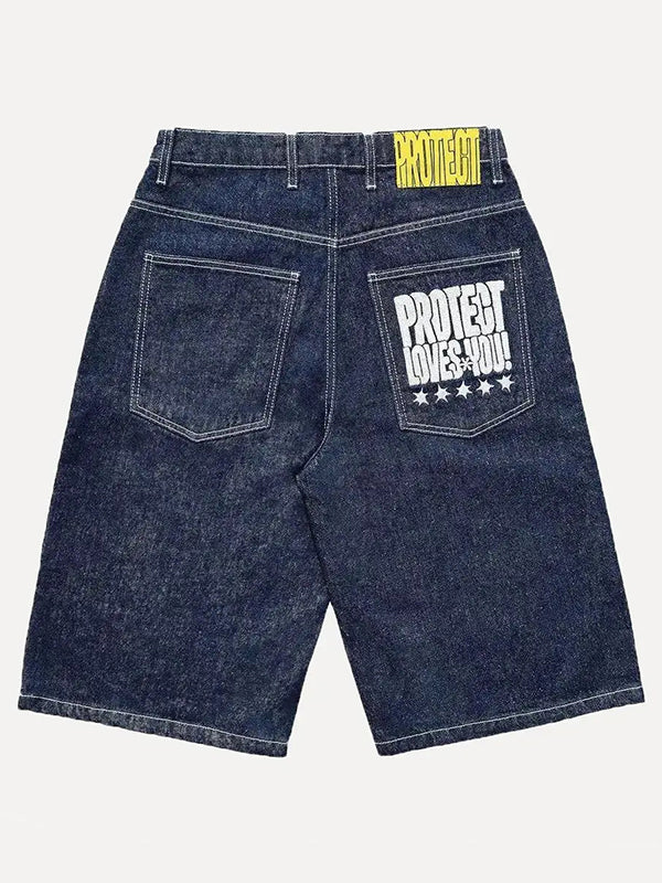 Men's Digital Denim Shorts