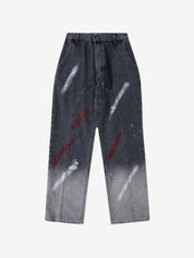 Men's Aged Loose Jeans