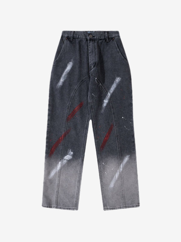 Men's Aged Loose Jeans