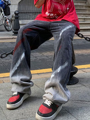 Men's Aged Loose Jeans