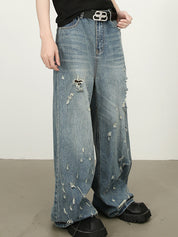 Men's Ripped Loose Jeans
