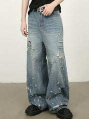 Men's Ripped Loose Jeans