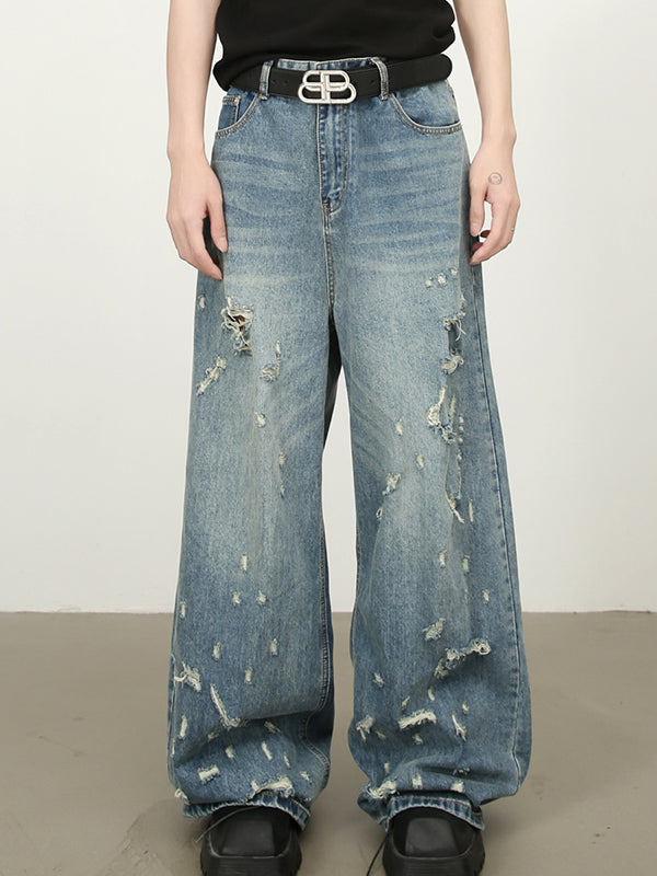 Men's Ripped Loose Jeans