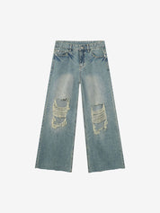 Men's Street Raglan Loose Jeans