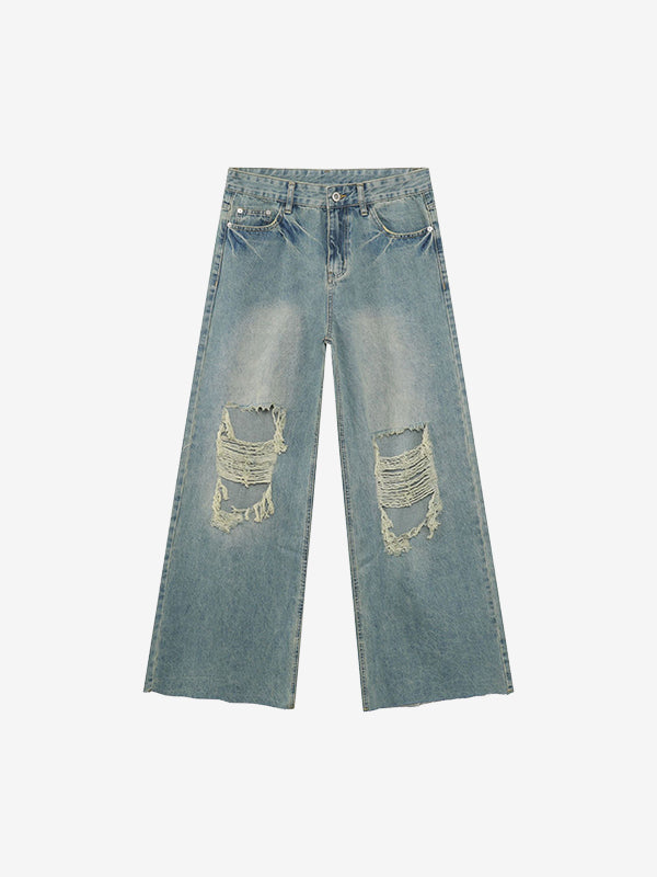 Men's Street Raglan Loose Jeans