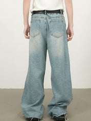Men's Street Raglan Loose Jeans