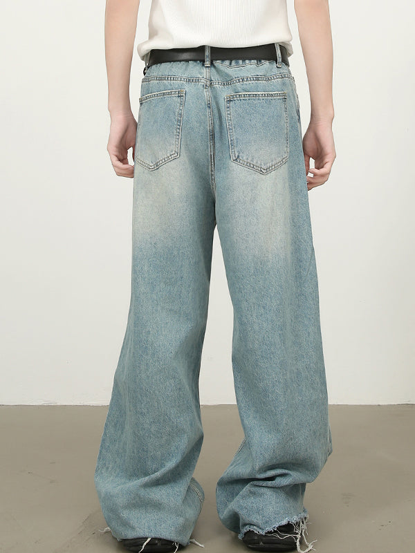 Men's Street Raglan Loose Jeans