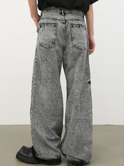 Men's Washed Loose Jeans