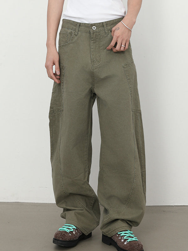 Men's Pocket Street Loose Jeans