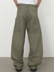 Men's Pocket Street Loose Jeans