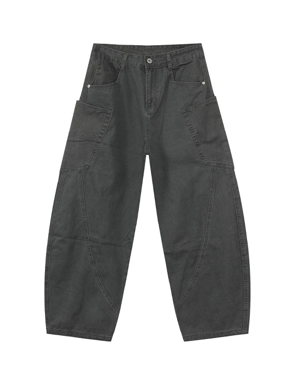Men's Pocket Street Loose Jeans