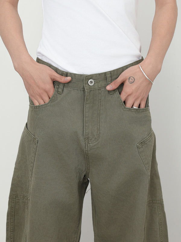 Men's Pocket Street Loose Jeans