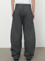 Men's Pocket Street Loose Jeans