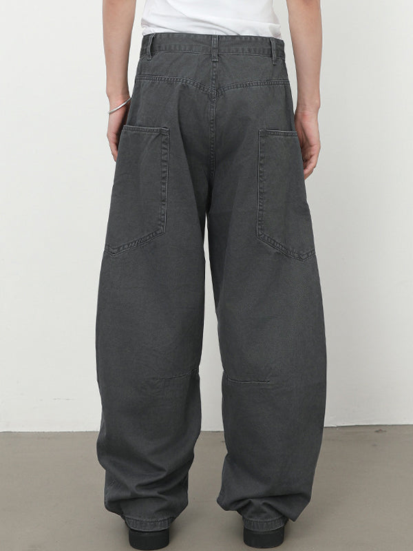 Men's Pocket Street Loose Jeans