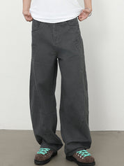Men's Pocket Street Loose Jeans
