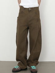 Men's Pocket Street Loose Jeans