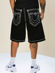 Men's Street Loose Fit Denim Shorts