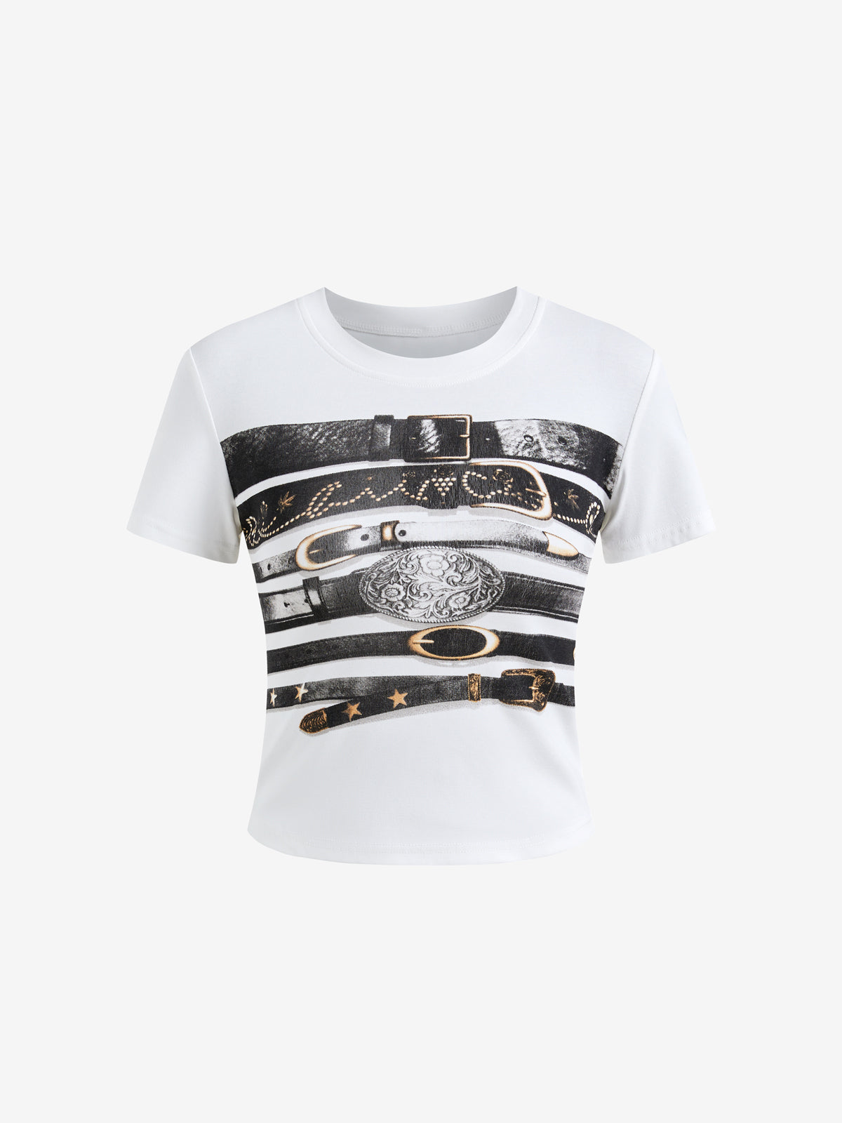 Multi Belt Printing Short Sleeve