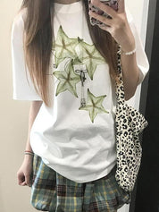 Loose-Fitting Casual Oversized Short Sleeve