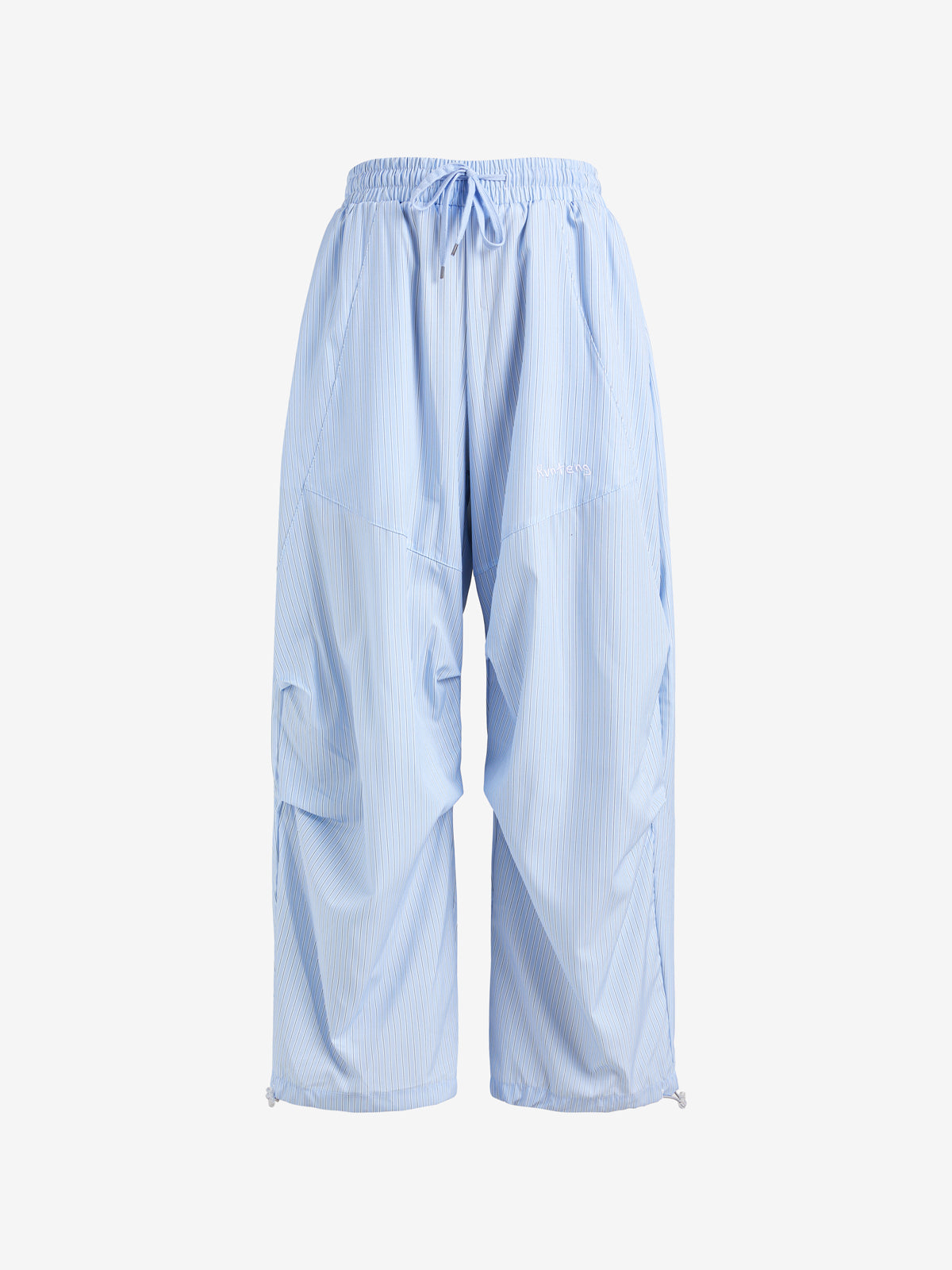 Elastic Waist Plaid Loose Casual Pants