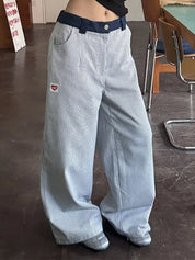 Vintage Stripes Wide Leg Pants