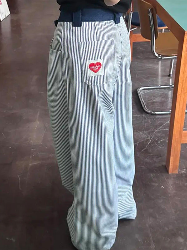 Vintage Stripes Wide Leg Pants