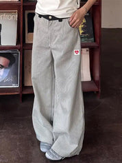 Vintage Stripes Wide Leg Pants