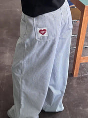 Vintage Stripes Wide Leg Pants