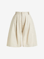 Retro High Waist Pleated Loose Wide Leg Pants