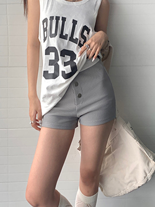 American Retro Three Button Stretch Shorts