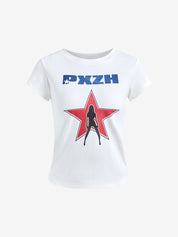 Printed Slim Short Sleeve Tee