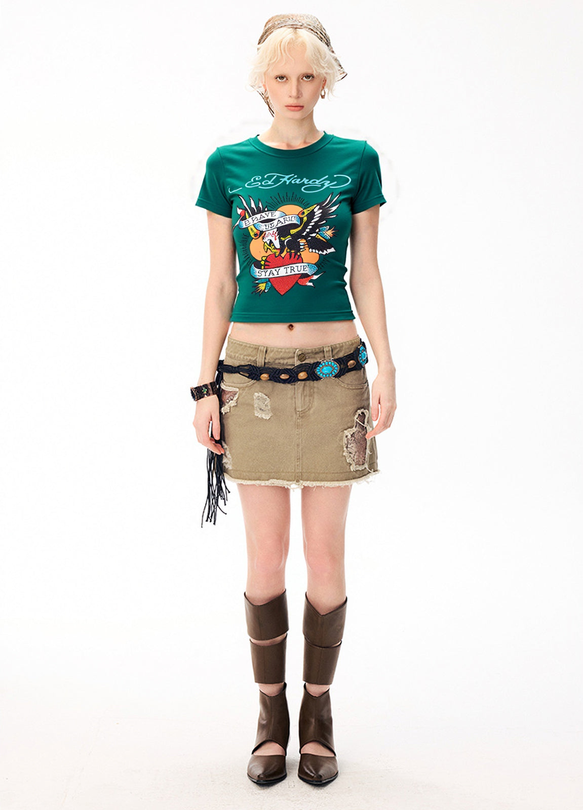 Printed Pattern Retro Short Sleeve Tee