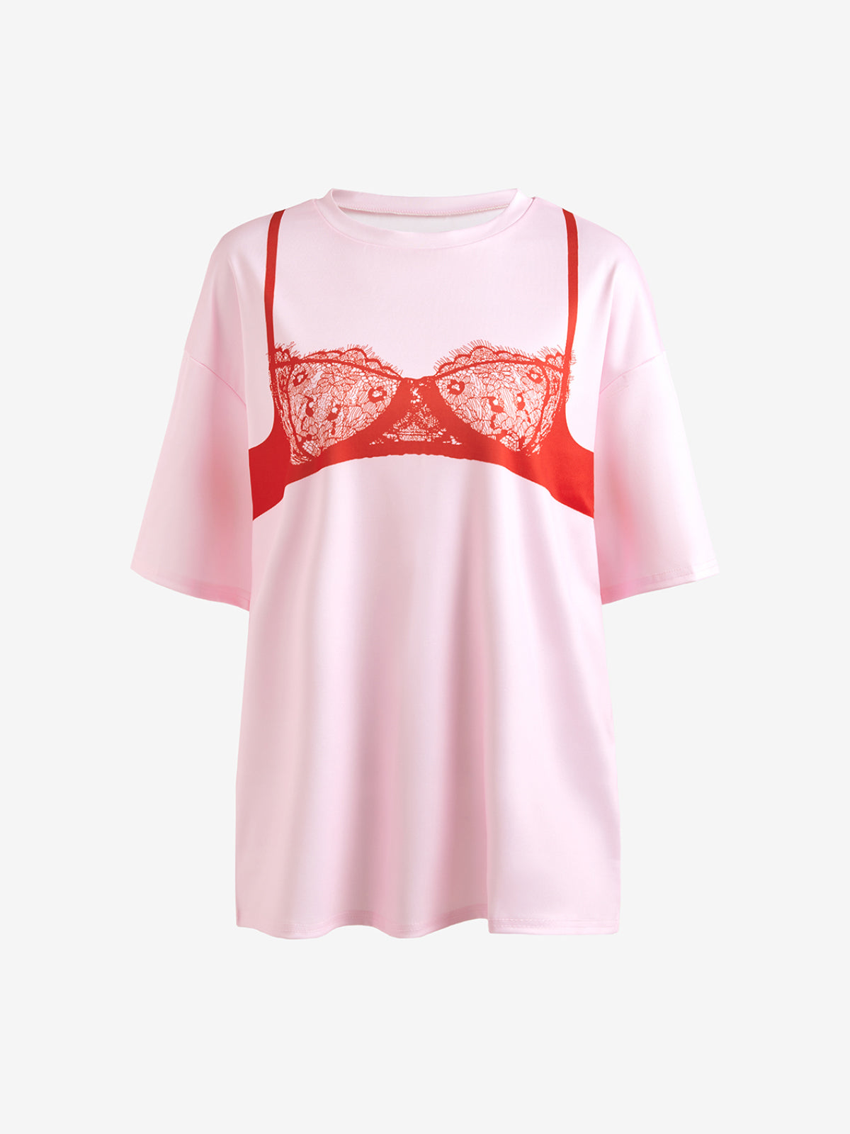 Bra Print Short Sleeved Tee