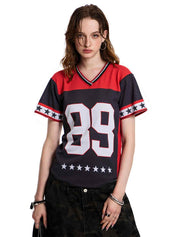 Loose Retro Hollow Hottie American Tee