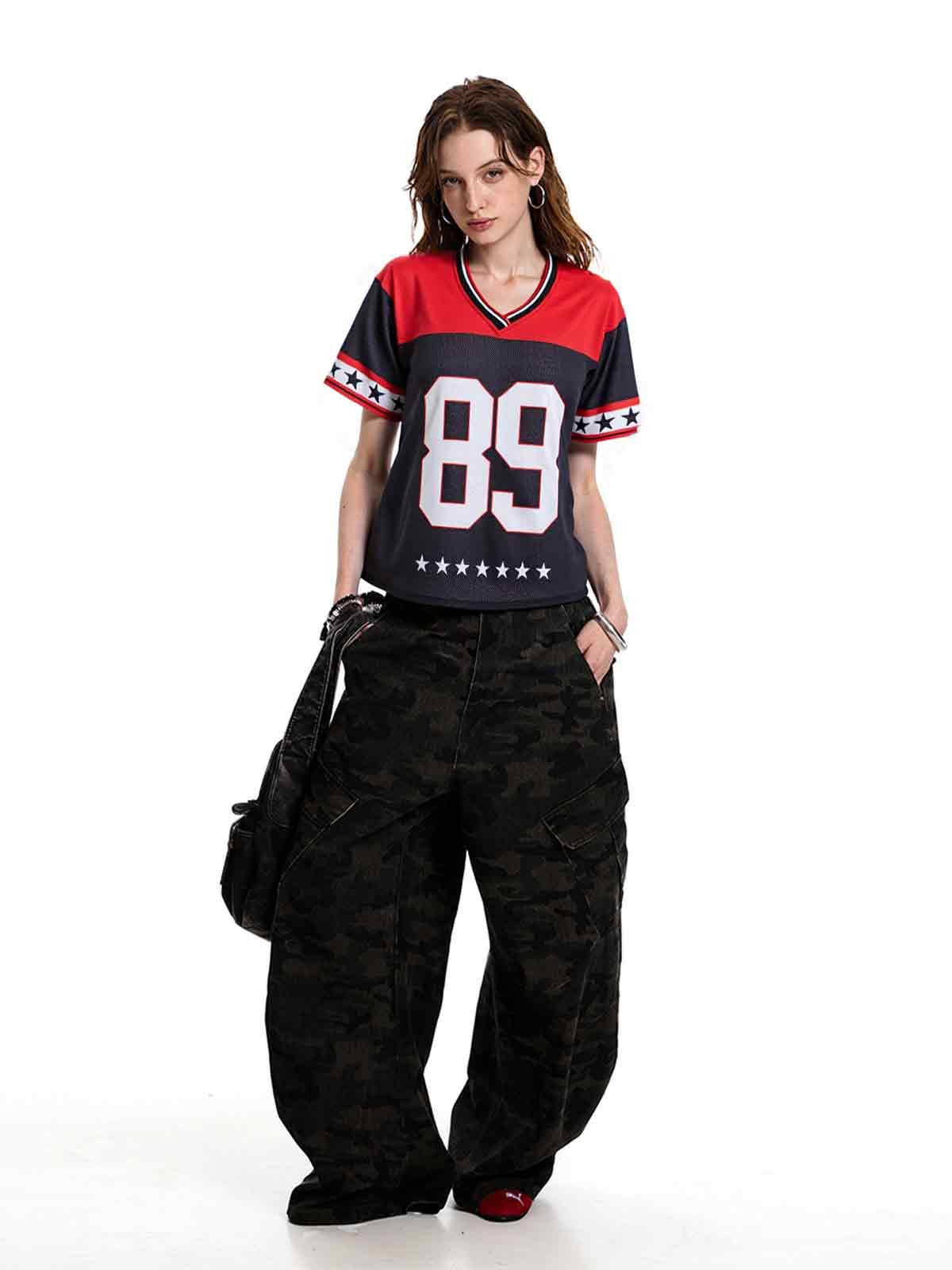 Loose Retro Hollow Hottie American Tee