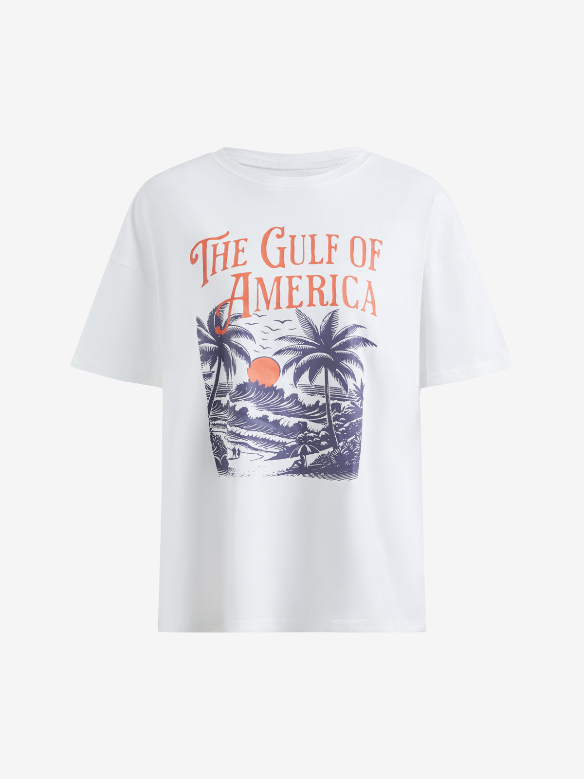 Flower Print Retro All Match Loose Tee