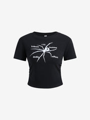 Spider Print Short Sleeve