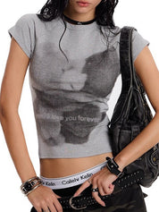 Bear Print Short Sleeve