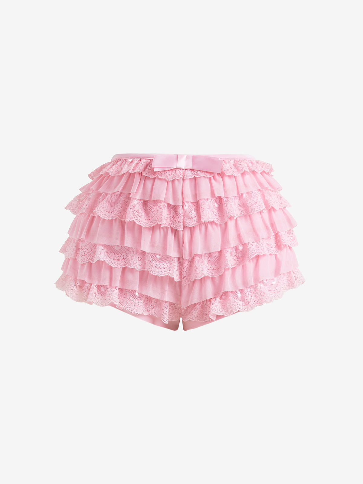 Four Layer Lace Three Layer Lace Mesh Cake Shorts