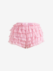 Four Layer Lace Three Layer Lace Mesh Cake Shorts