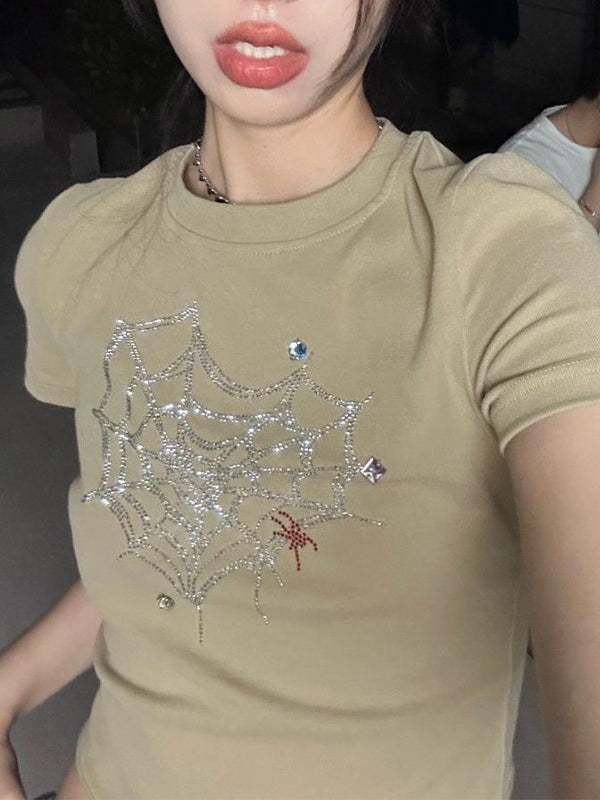 Cobweb Diamonds Short Sleeve