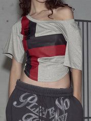 American Basic Clash Of Colours Oversized Short Sleeve