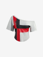American Basic Clash Of Colours Oversized Short Sleeve