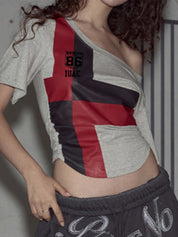 American Basic Clash Of Colours Oversized Short Sleeve