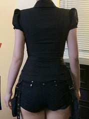 American Hottie Leopard Short Sleeves