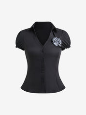 American Hottie Leopard Short Sleeves