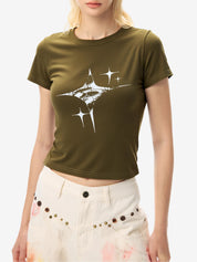 Vintage Star Hand Printed Tee