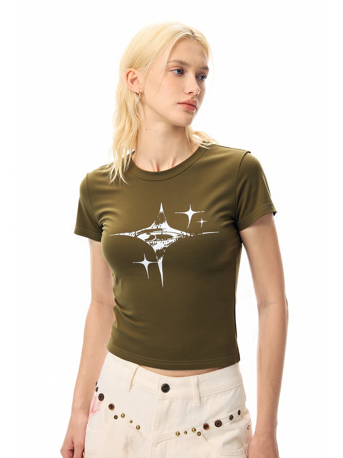 Vintage Star Hand Printed Tee