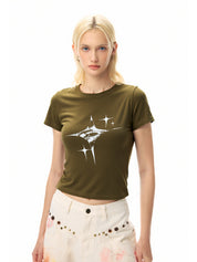 Vintage Star Hand Printed Tee